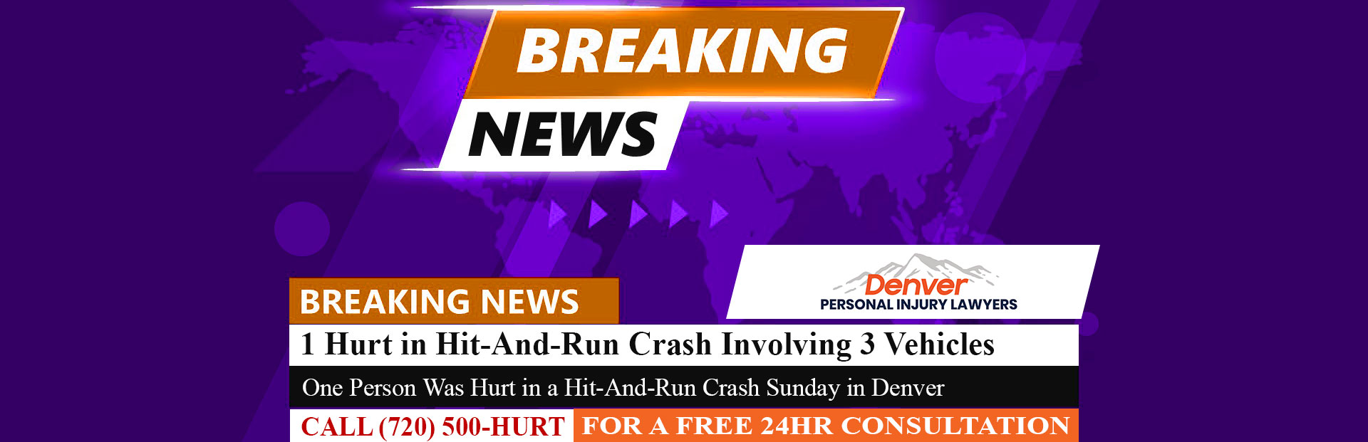 [05-27-24] 1 Hurt in Hit-And-Run Crash Involving 3 Vehicles